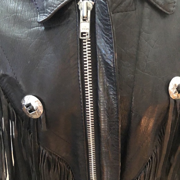 Ladies fringed leather jacket circa 1987 - Picture 8 of 13